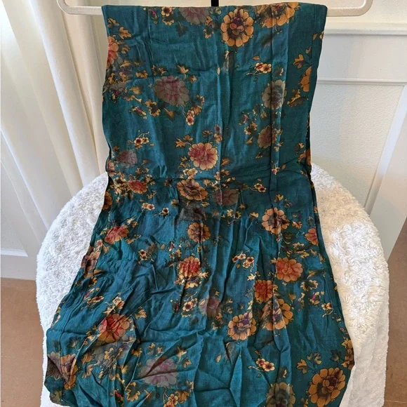 NWT - NATURAL LIFE Teal and Pink Floral Jumpsuit. Women’s size M. - Picture 6 of 8